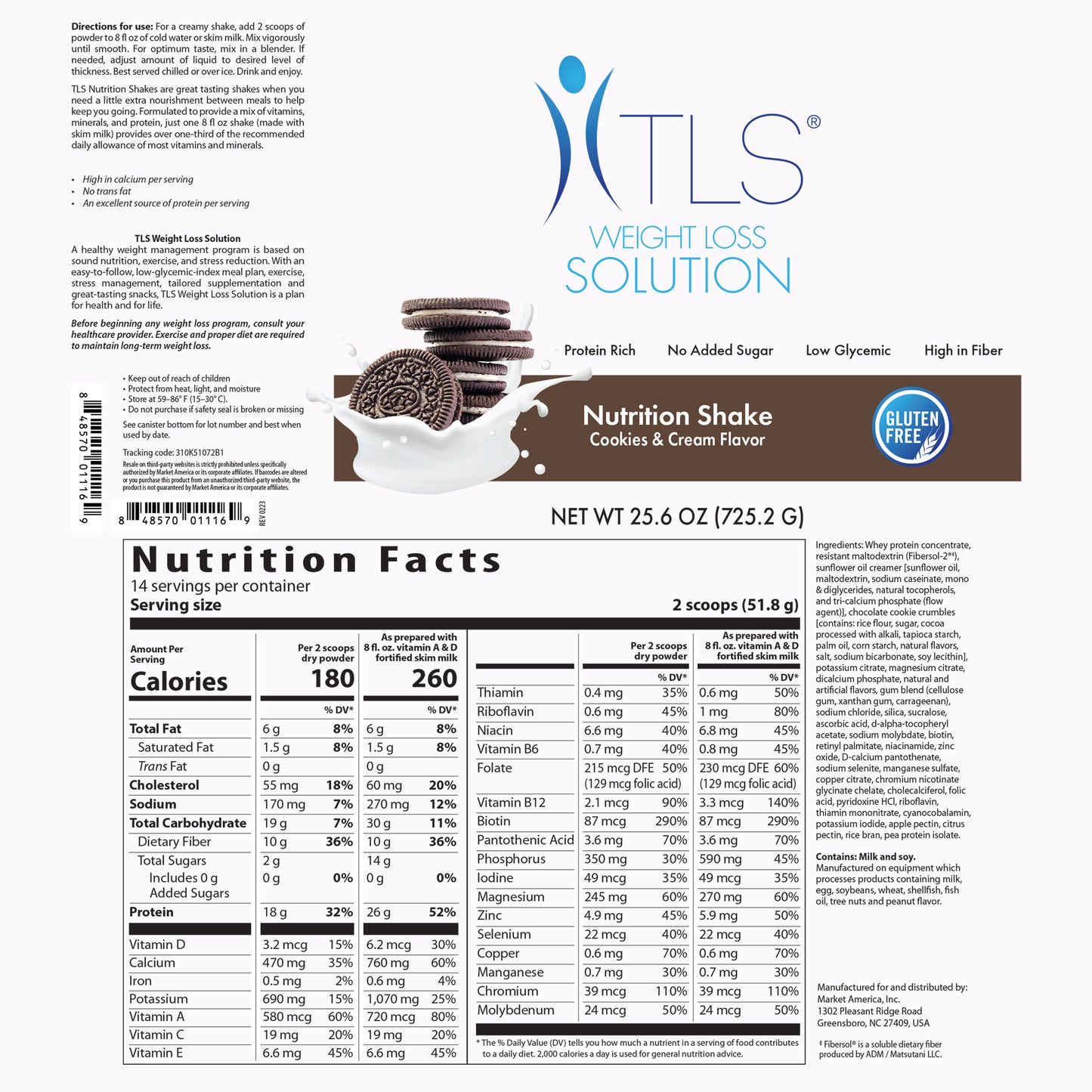 nutraMetrix TLS® Nutrition Shakes