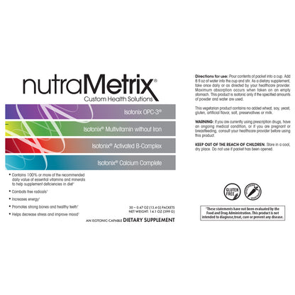 NUTRAMETRIX ISOTONIX® DAILY ESSENTIALS PACKETS